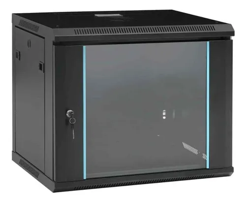 Gabinete Rack Cooler 9u 53x40x30cm Con Llave Ideal Servidor