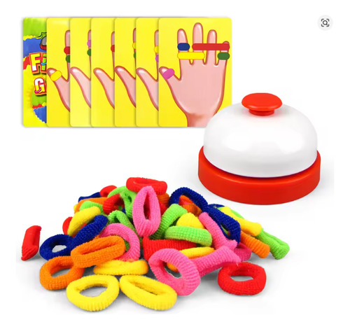 Juguete Didactico Juego Patrones De Anillos Con Elásticos