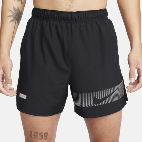 Shorts De Running Drifit Hombre Nike Challenger Flash Negro