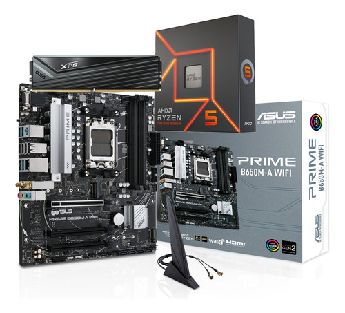 Combo Actualizacion Asus Prime B650m-a Wifi R5 7600x 16g