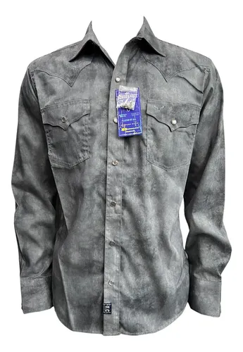 Camisa vaquera gris sale