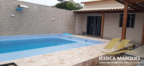Imagem 2 de 10 de Casa De 2 Quartos, Área Gourmet E Piscina Em Unamar - Jmc.81