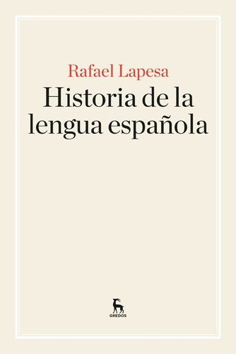 Libro Historia De La Lengua Española - Lapesa, Rafael