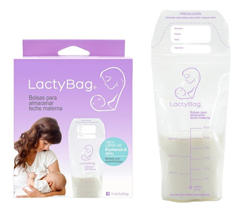 Bolsas Para Almacenar Leche Materna Lactybag X 100 (4x25)