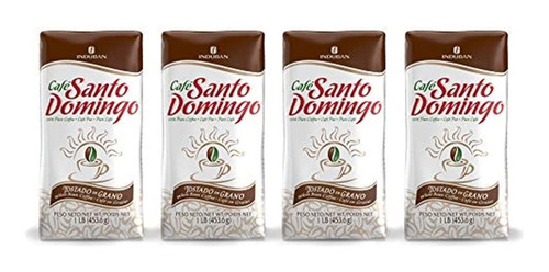 Café Santo Domingo, Bolsa De 16 Oz - Paquete De 4