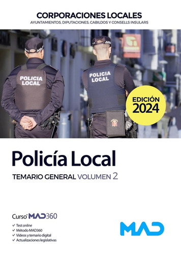 Libro Temario General Ii Policia Local - Aa.vv