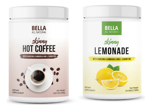 Skinny Hot Coffee & Iced Lemonade Bella All Natural 2 Pack