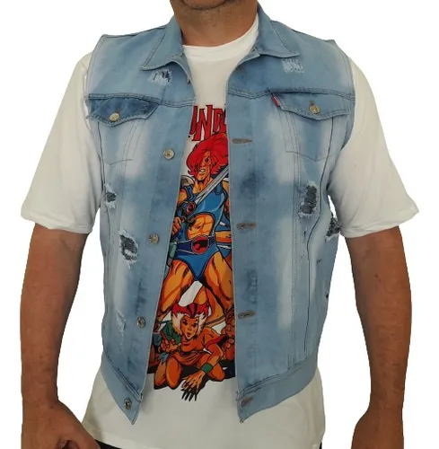 Chaleco jean hombre clearance