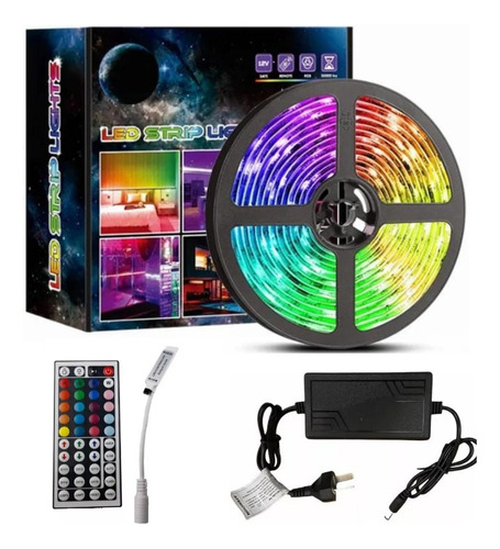 Tira Led Luces 5050 Rgb Completo Diy Mas Efectos 44 Teclas