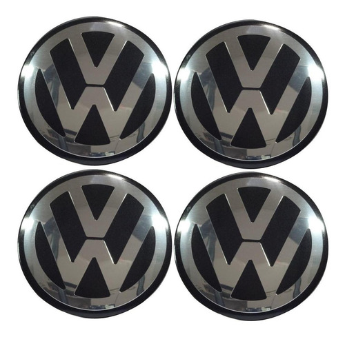 Jg Emblema Vw 117mm Altorelev P/calota Roda Scorro S172 S181