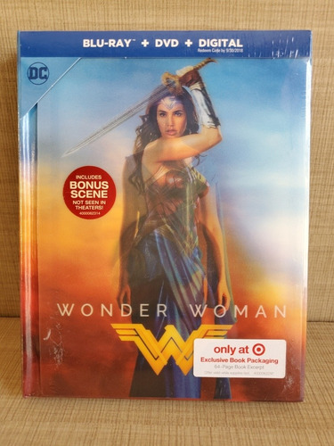 Película Wonder Woman Mujer Maravilla Blu Ray Digibook