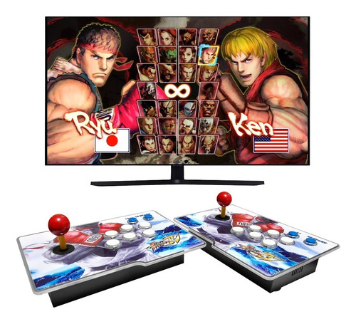 Tablero Arcade Pandora Twin Box Pantalla Tv Usb Twinsbox-bl