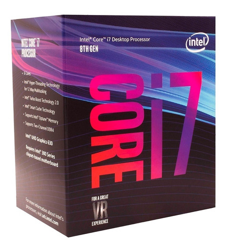 Micro Procesador Intel Core I7 8700 4.6ghz 12mb Coffee Lake