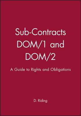 Libro Sub-contracts Dom/1 And Dom/2 : A Guide To Rights A...