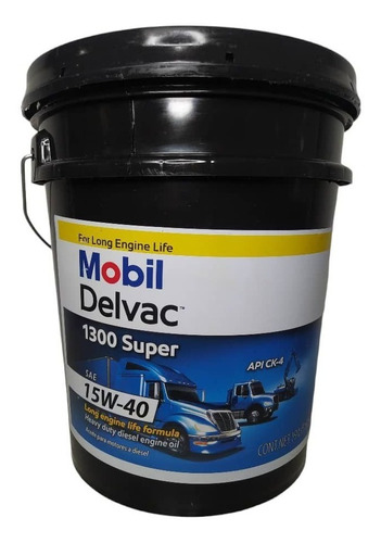 Aceite Diesel 15w40 Alto Rendimiento, Mobil Delvac 19lts 