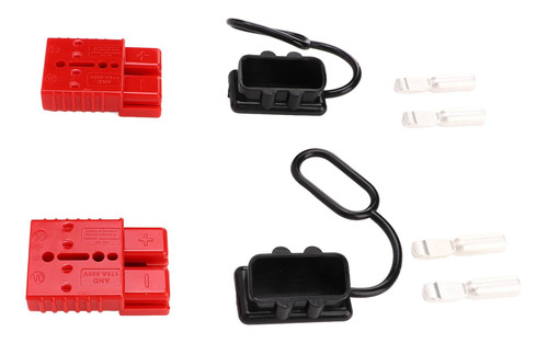 Kit De 2 Conectores Para Arneses De Cables, Rojo, 1/0 Awg, 6