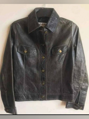 Campera Chaqueta Las Pepas Negra  Desgastes En Mangas 