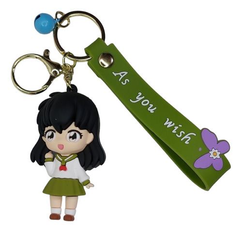 Llavero Cinta Strap Pvc - Inuyasha : Higurashi Kagome