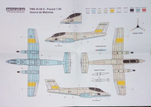 Pucara Ia-58 A/c- Combo -kinetic+armamento+pinturas+calcas