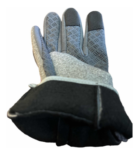 Guantes Neopreno Touch Celular Moto Bici Antideslizante Gris