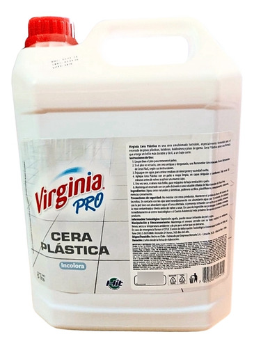 Cera Plástica Incolora 5 Litros - Virginia