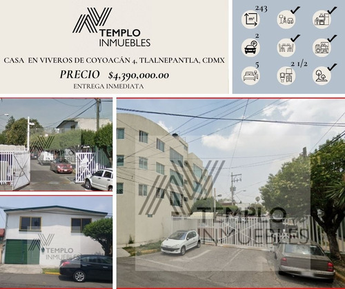 Casa En Venta En Viveros De Coyoacán 4, Tlalnepantla, Cdmx