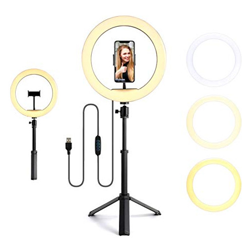 Selfie Ring Light, Led Ring Light With Phone Holder & W...