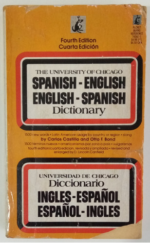 Diccionario Español Inglés English Spanish Univ. Of Chicago