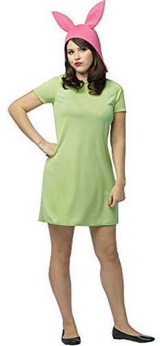 Disfraz De Vestido Verde Para Adulto De Louise De Bobs Burgers De Rasta Imposta