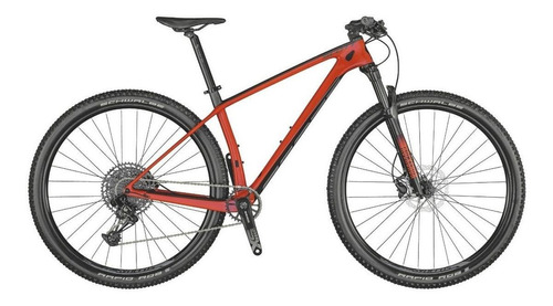 Mountain bike Scott Scale 940 2021 aro 29 M 12v freios de disco hidráulico câmbio SRAM NX Eagle cor vermelho