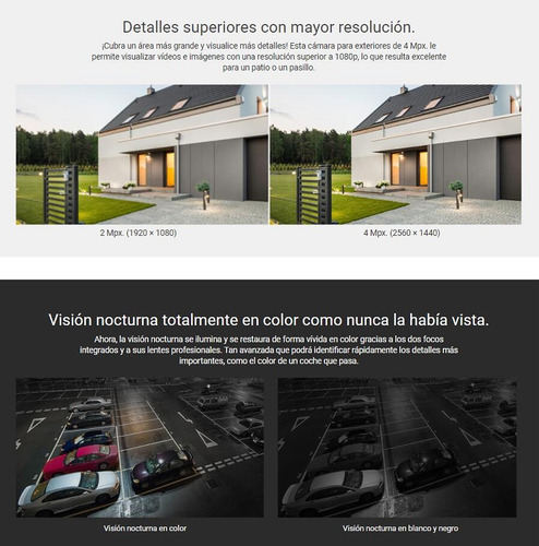 Imagen 3 de 5 de Camara Ip Ezviz 4mp 2.8mm Audio Ip67 Colorvu C3w Pro