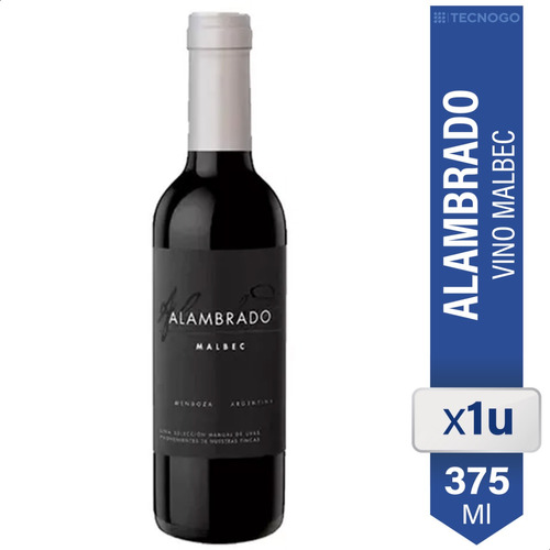 Vino Alambrado Malbec 375ml Tinto Santa Julia Botella