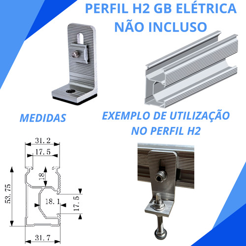 Kit 02 Suporte Em L Telha Fibrocimento Chapa L Alumínio