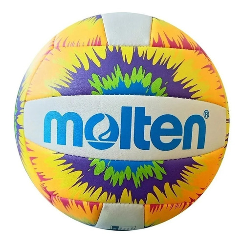 Balón Voleibol Molten Neoplast Recreación Flúor Neón Tie Dye