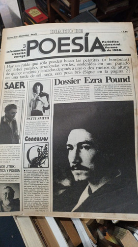 Revista Diario De Poesia 3 Verano De 1986