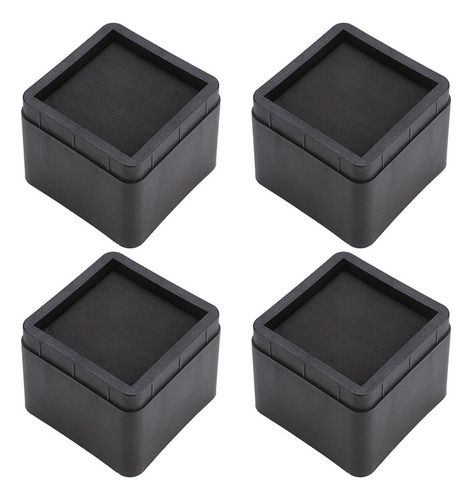4 Elevadores De Cama Apilables, Resistentes, Cuadrados, Colo