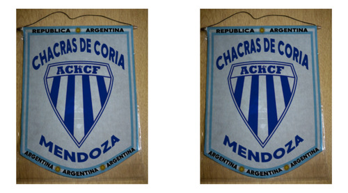 Banderin Grande 40cm Academia Chacras De Coria Fútbol