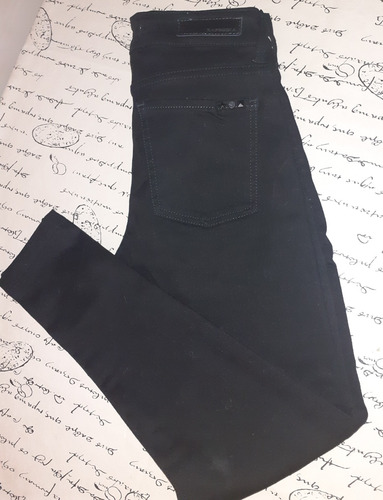 Pantalon Negro Elastizado Rapsodia.t 24/s.medidas.san Isidro