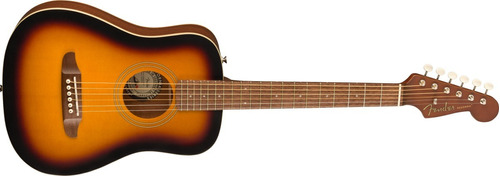 Guitarra Acustica Fender Redondo Mini 0970710103 Con Funda