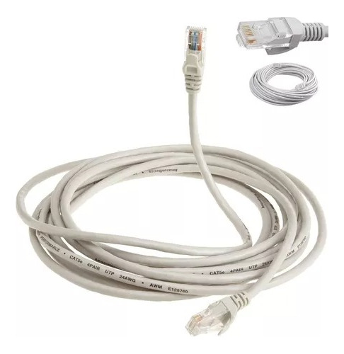Cable Ethernet Interior Cat 5e 10 Mts Rj45 10/100mbps