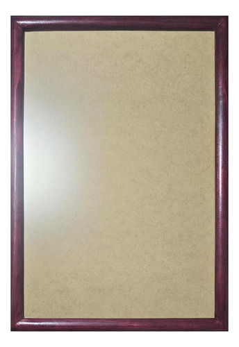 1 Marco De Madera Con Vidrio Anti 50x70cm, Todo Incluido Caoba Inglés