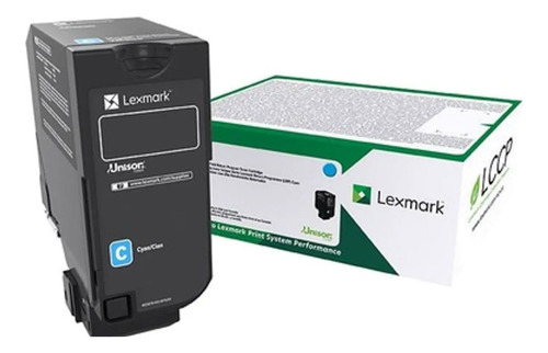 Toner Lexmark 74c4hc0 Cyan Original Cs725de Cs720