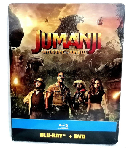 Jumanji=en La Selva=steelbook Coleccionable Blu-ray+dvd