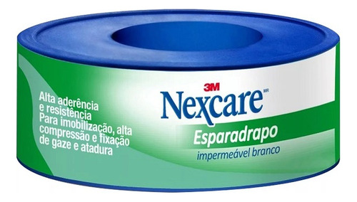 Kit 12 Esparadrapo Impermeavel Branco Nexcare 12mm X 3m