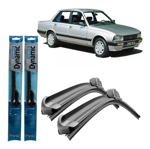 Juego Kit Escobillas Peugeot 505 1982 1983 1984 1985 1986