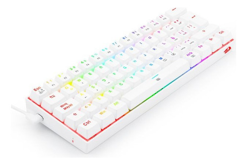 Teclado Mecánico Redragon Dragonborn K630w Rgb Sp Blanco