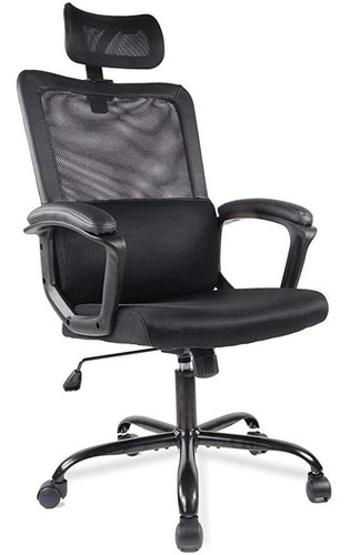 Silla De Oficina Ergonómica De Malla Con Soporte Lumbar, R.