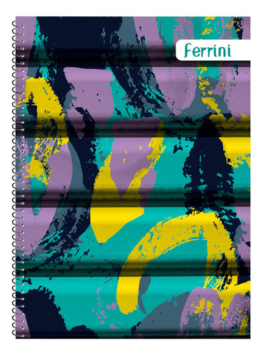 Cuadernos Ferrini A4 Libreta 100h 6 Piezas Espiral Europeo Color C7 - Masculino