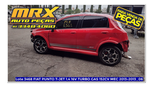 Sucata Fiat Punto T-jet 1.4 16v Turbo Gas 152cv 2013 Pecas