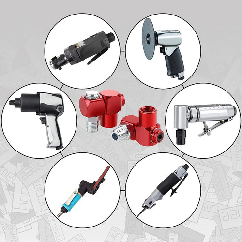 Conector Pneumático Mangueira Giratória Conetor Vermelho